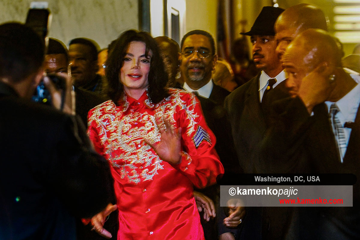 Michael Jackson visits Capitol Hill
